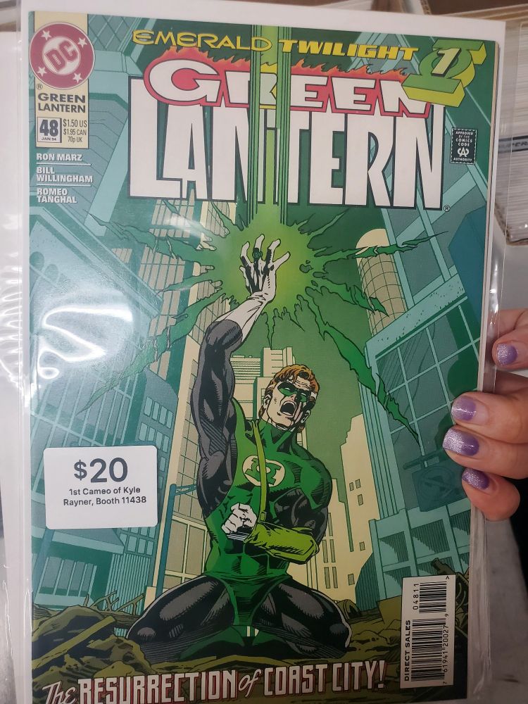 A copy of DC Comics Green Lantern Vol 3 #48 
January, 1994 Emerald Twilight Part One: The Past.