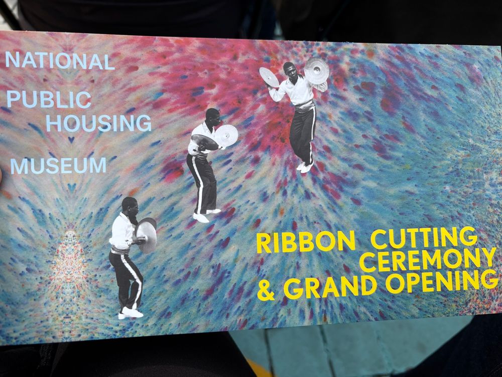 Colorful Cover of the ribbon cutting ceremony & grand opening program