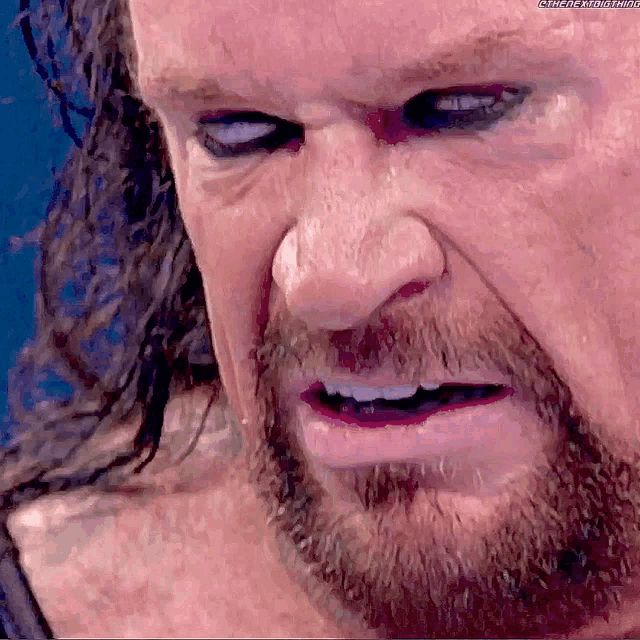 The Undertaker rolling his eyes.