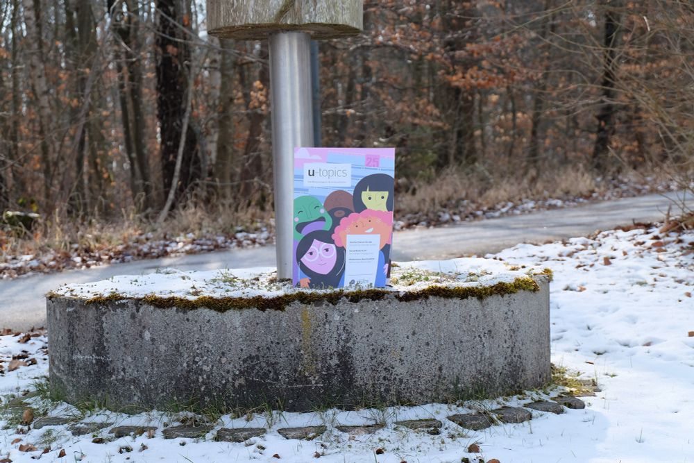 Unimagazin u-topics der Uni Ulm im Schnee