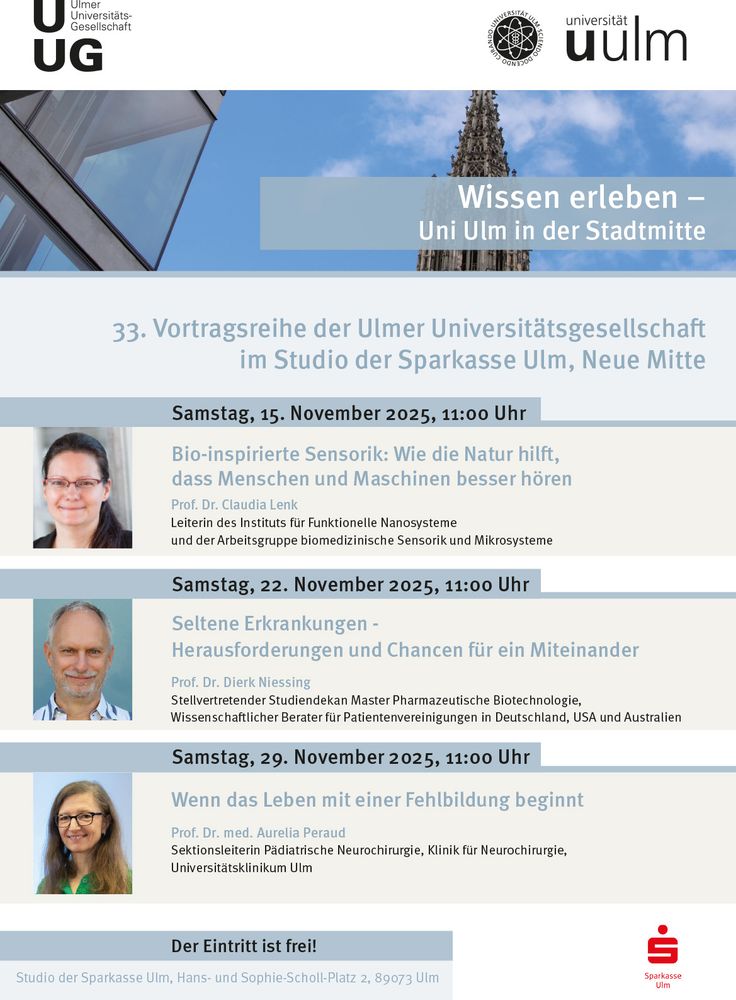 Veranstaltungsplakat der 33. Vortragsreihe der UUG