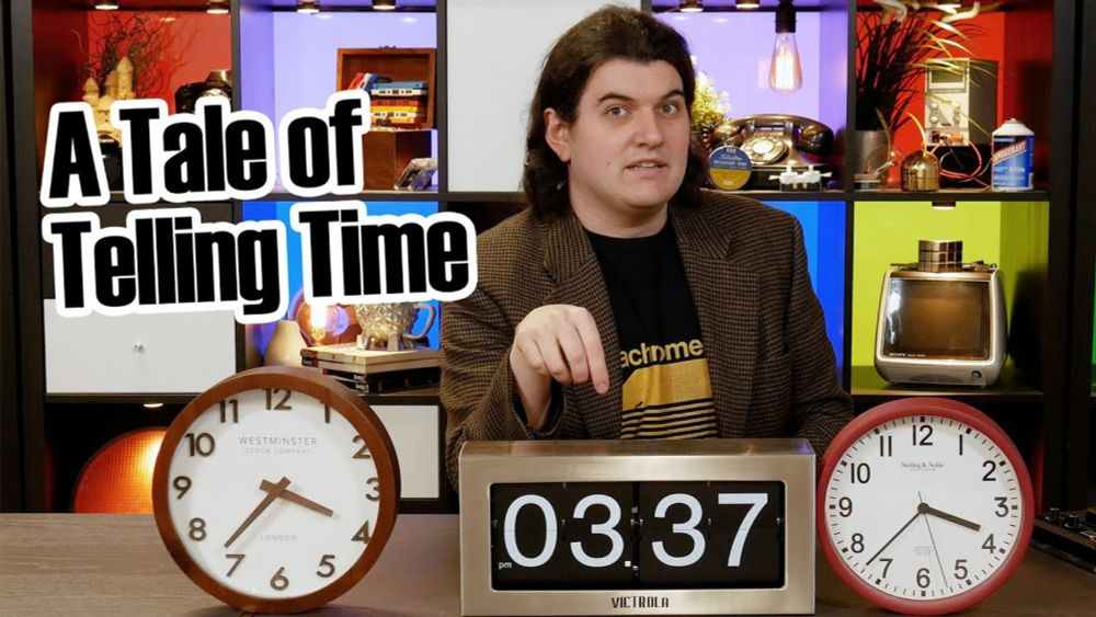 So... the minute hand shows progression — apparently we think of time in wildly different ways