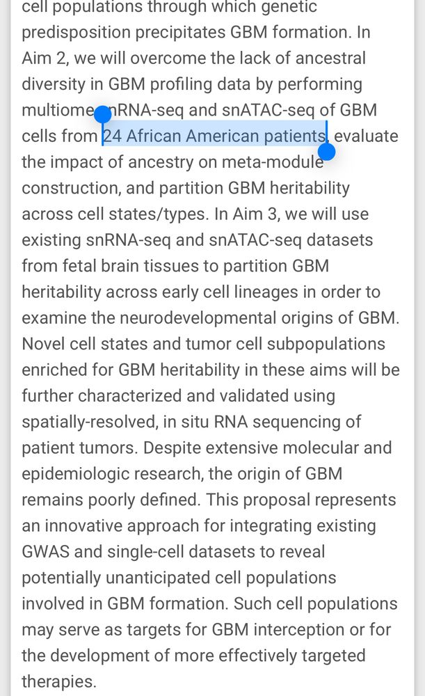 What’s all this now? Health disparities research? But I thought all of that was cancelled by the regime? No? Just the ones where the PI isn’t white?