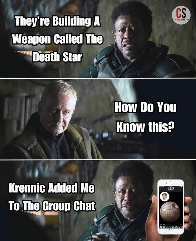 Death Star group chat meme