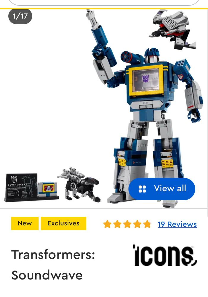 Lego set of decepticon Soundwave