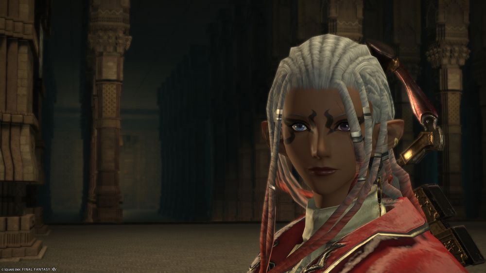A screenshot from Final Fantasy 14, featuring Nab Nabs' character Brana Averre