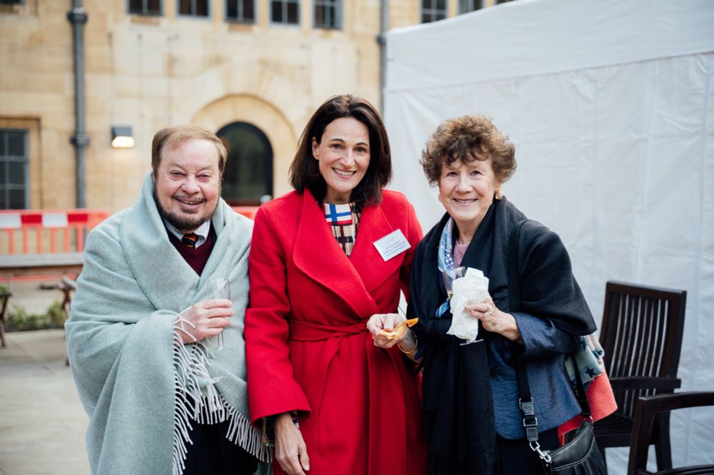 Supporters with Caroline Kukura at the Nuffield donors' event. Image credit: Maciek Tomiczek.