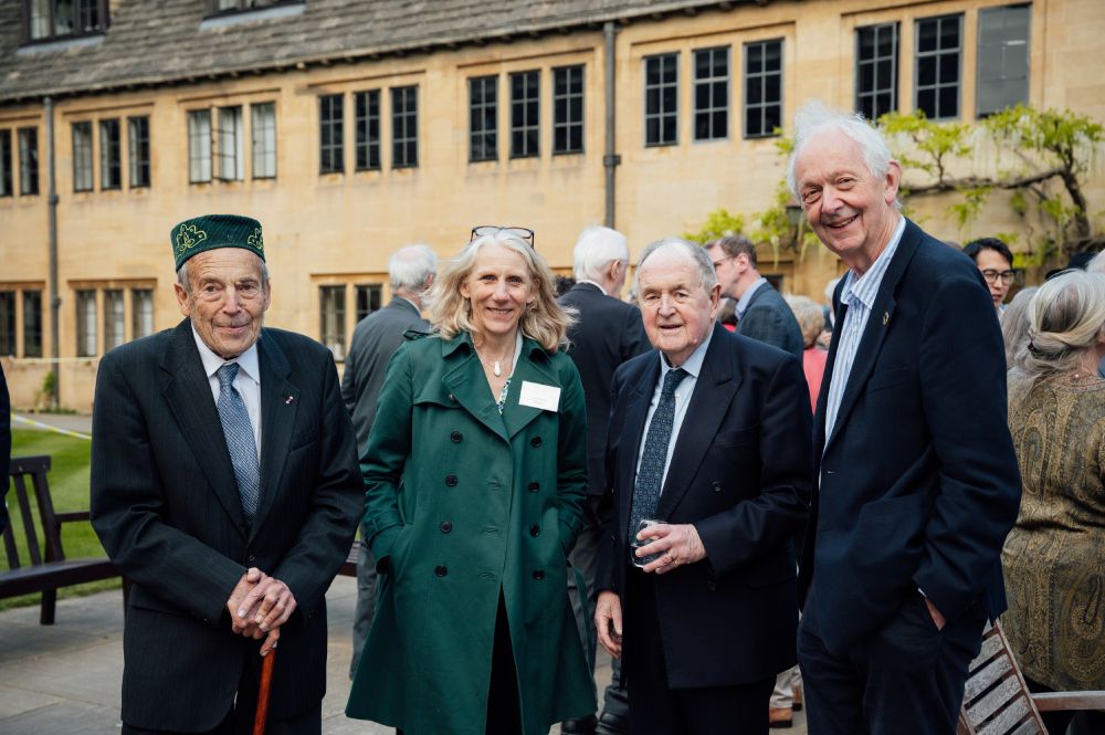 Supporters with the Warden at the Nuffield donors' event. Image credit: Maciek Tomiczek.