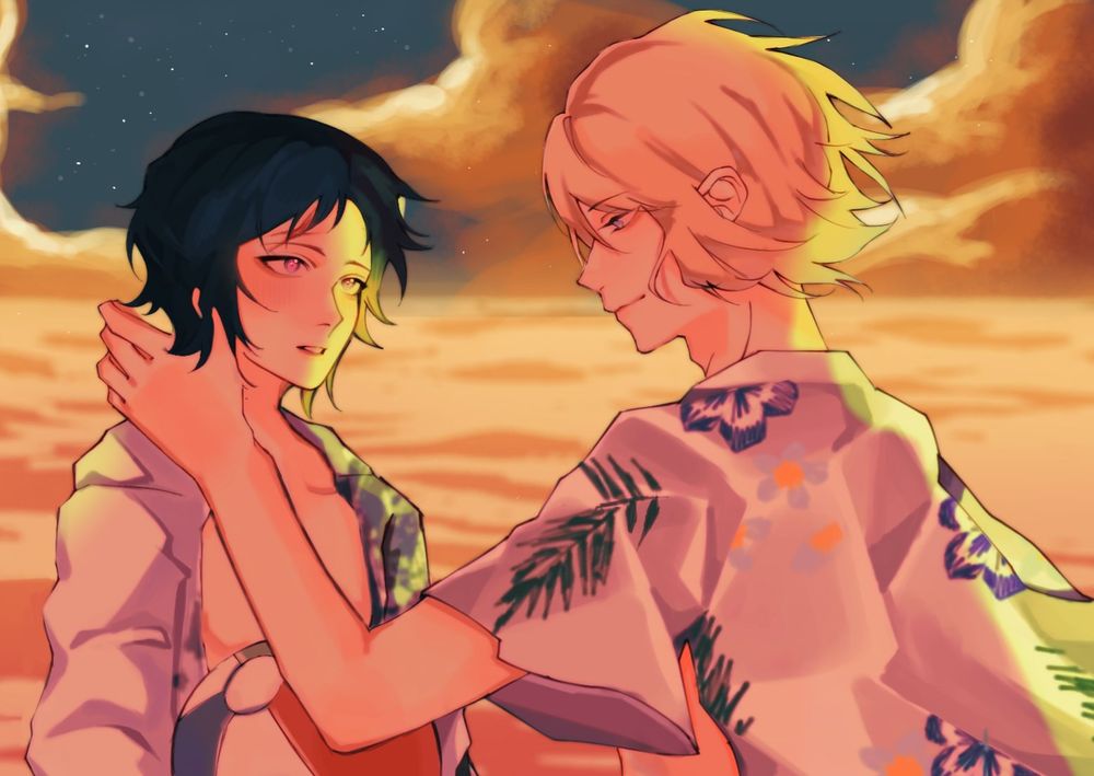 ภาพนี้เราหานักวาดไม่เจอค่ะ
เหตุการณ์นี้คือการเปิดเผยบาดแผลบนเรือนร่างที่ปกปิดเอาไว้เพราะไม่อยากให้ใครเห็น เพราะเคยถูกมองเห็นและไม่สบายใน HC ในสตอรี่นี้เอย์จิก็มีแผลเป็นจากการผ่าตันบนร่างกายและมีความต้องการปกปิด จึงเข้าอกเข้าใจสิ่งที่ยูซึอยากปกปิดไว้เหมือนกัน 