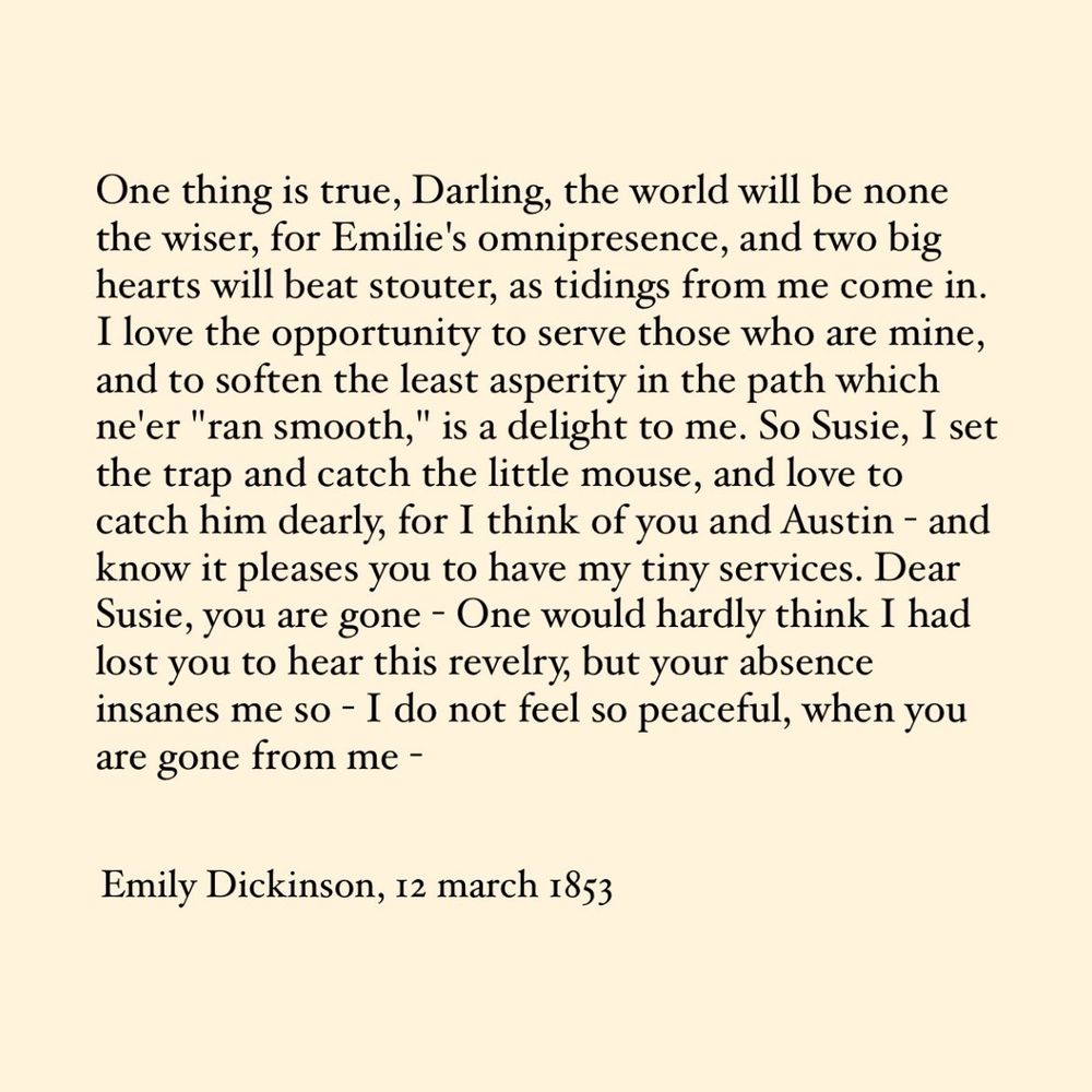 A letter Emily dickinson wrote dated 12th March 1853