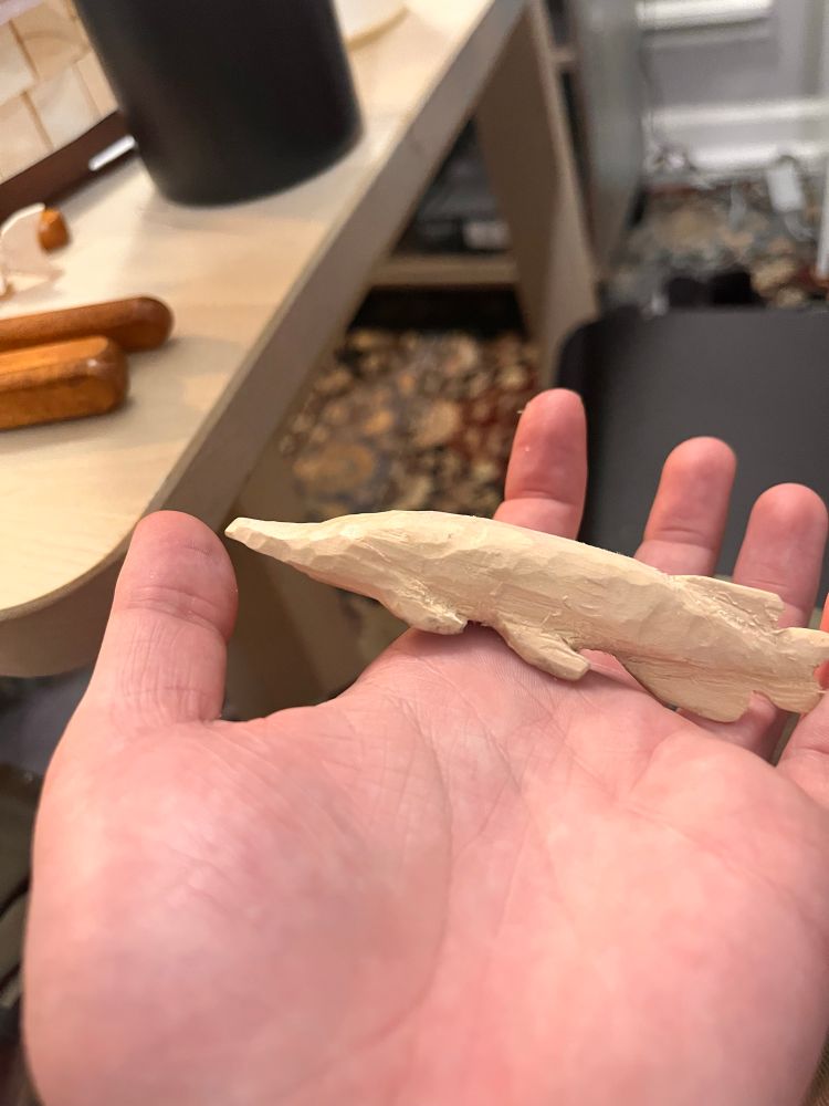 wooden alligator gar