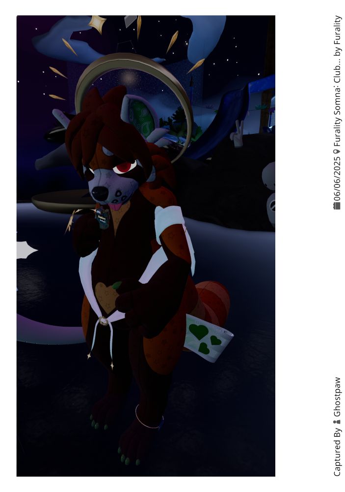 Furality Somna's Club F.Y.N.N. ! Raz's plushie panda with some holy(??) raiment