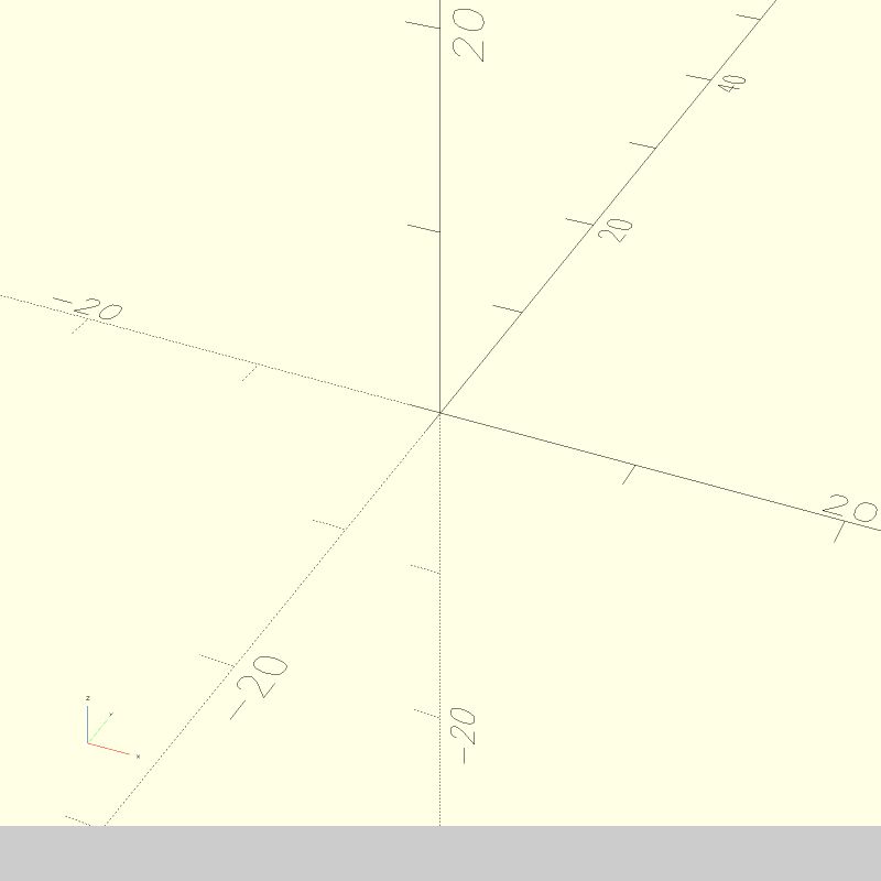 Three screenshots of OpenSCAD fading in and out, showing just cubes in different sizes and position.