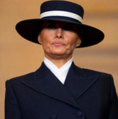 Melania Trump dressed like the Hamburglar 