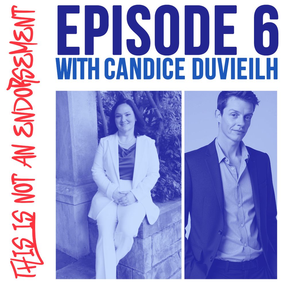 Episode 6 of #ThisIsNotAnEndorsement featuring 
Candice Duvieilh is out RIGHT NOW wherever you get your podcasts!

not-an-endorsement.captivate.fm/listen