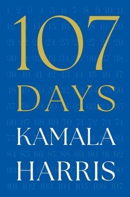 Cover of the forthcoming book 107 Days, by Kamala Harris