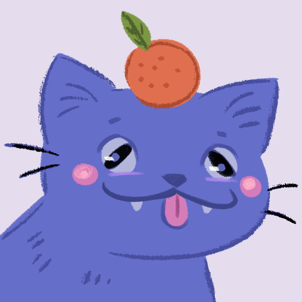 art of hortensia's pfp as a cat