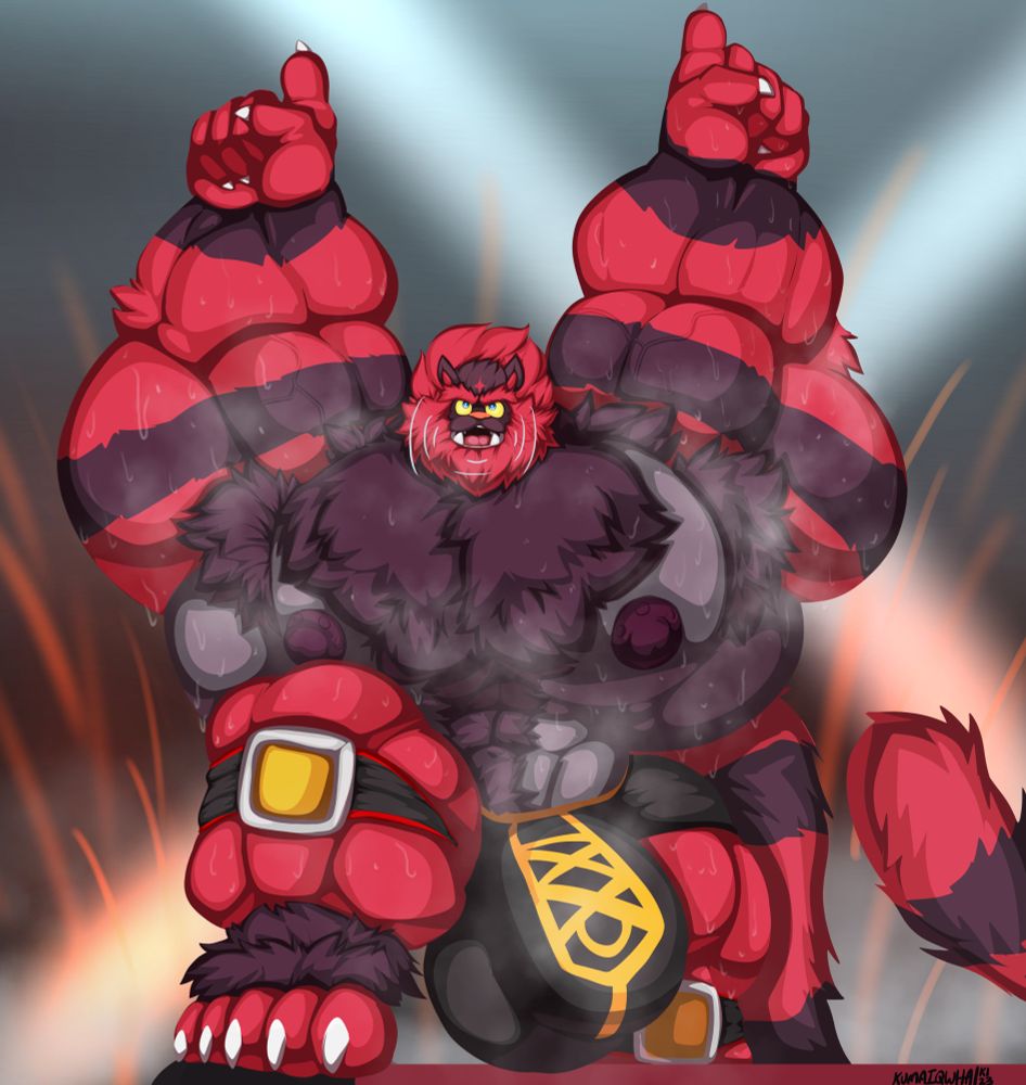 Raze celebrates a victory in the ring!