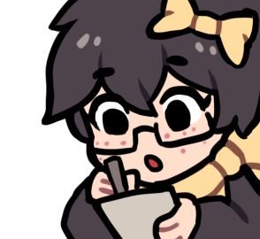 an emote of JoCat jotting down notes