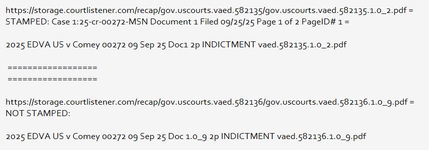 i file every doc after recording
1 - Recap
2 - CASE STAMP

3 - Rewrite using my order of data
 -------
This is data JUST FOR DOC 1 but it's different:
the vaed# 582135.1.0_2.pdf
the vaed# 582136.1.0_9.pdf