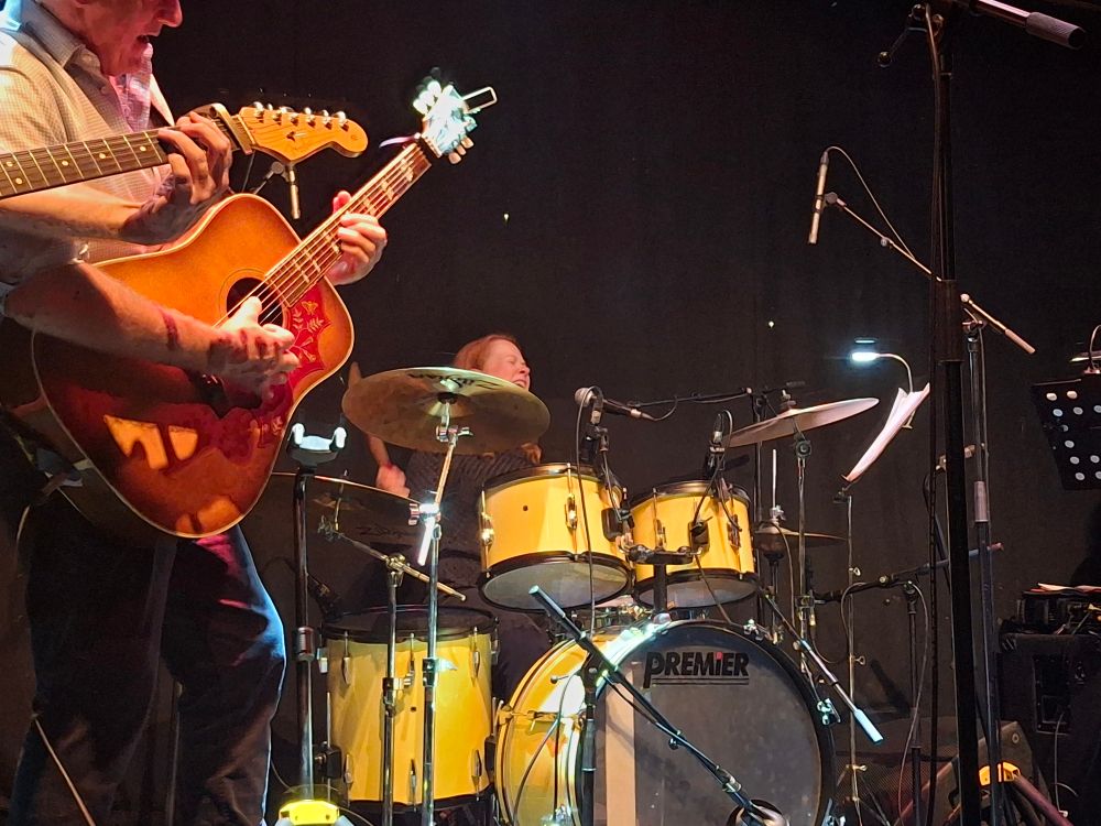 The incredible Hazel Morrison on drums