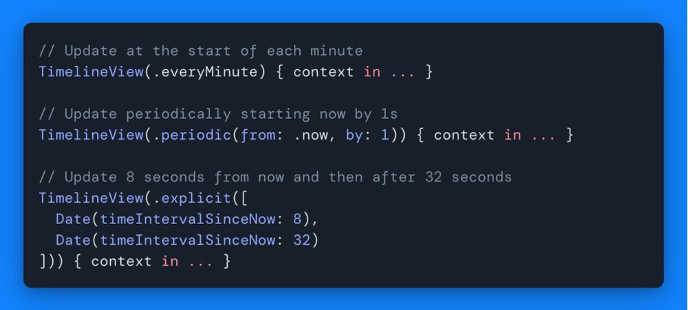Screenshot showcasing code snippet