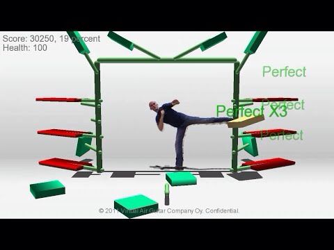 Unpublished physics-based Kinect game prototypes from 2011