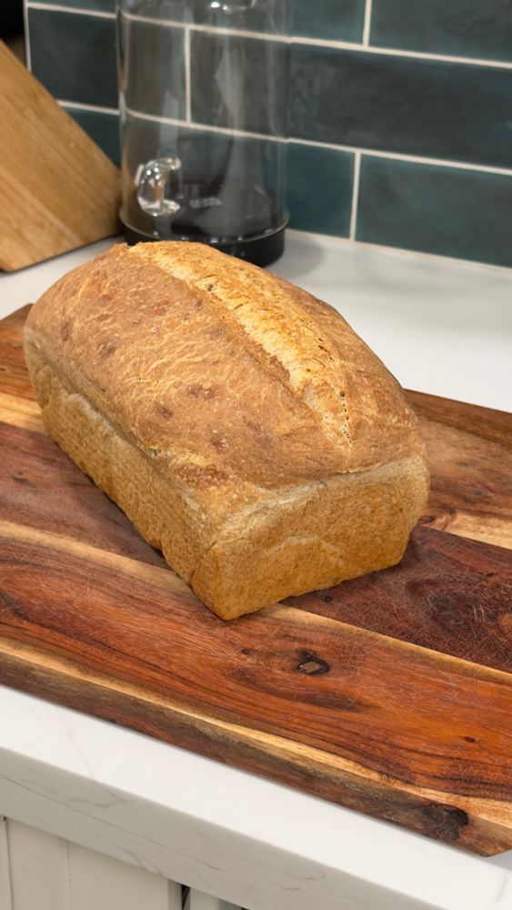 Sourdough sandwich bread loaf