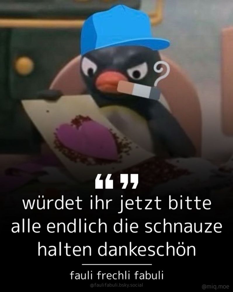 Miqmoe Kachel Fauli: „würdet ihr jetzt bitte alle endlich die Schnauze halten...“