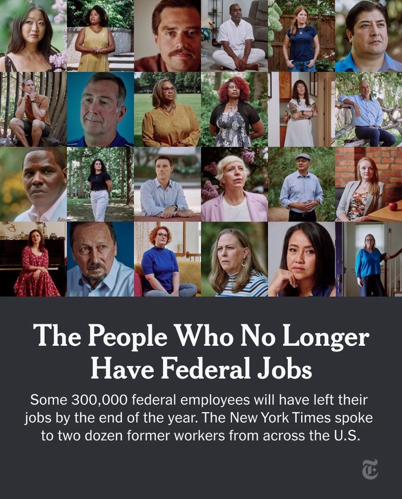 The people who no longer have federal jobs, New York Times article