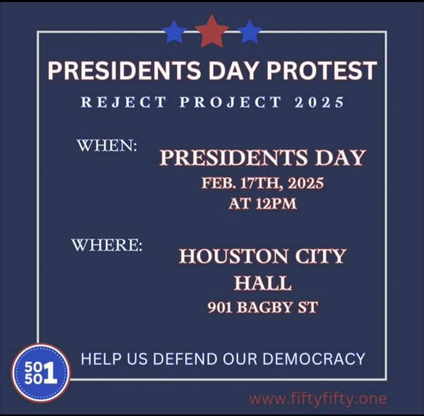 Houston City Hall protest February 17