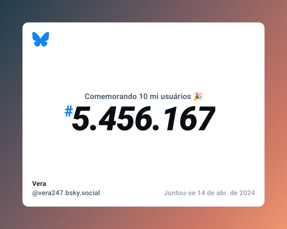 Ha ha ha sou a 5.456.167