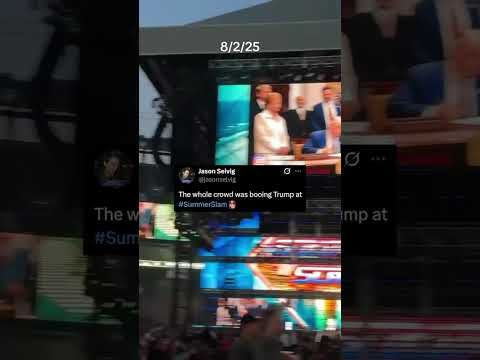 Breaking: Trump BOOED RELENTLESSLY at WWE SummerSlam