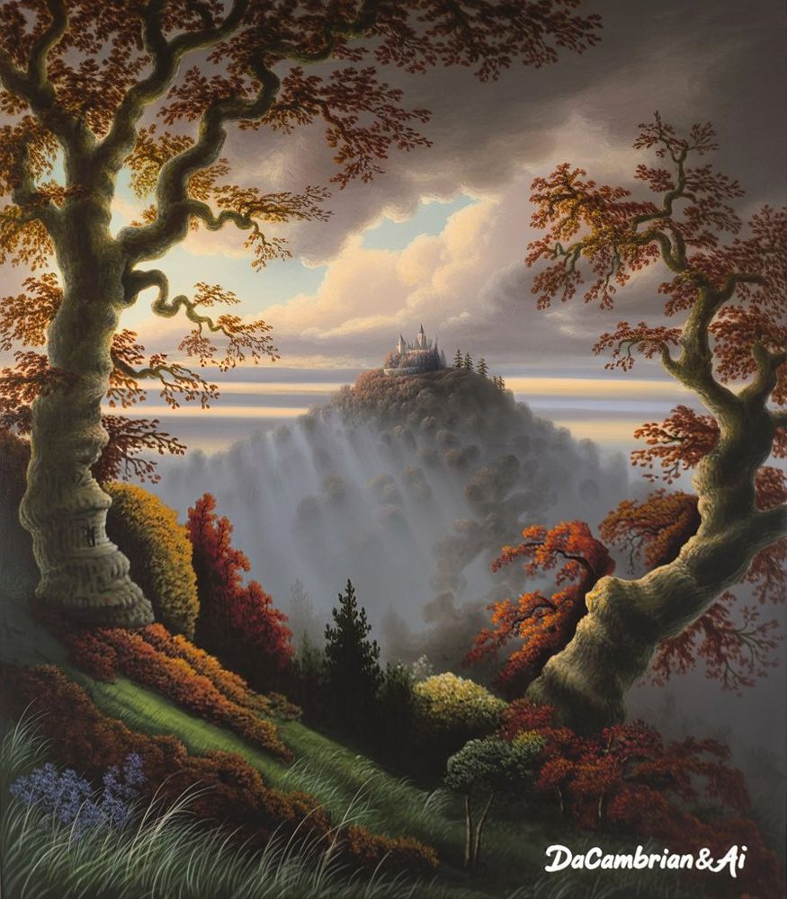 An illustration of a Transylvanian landscape