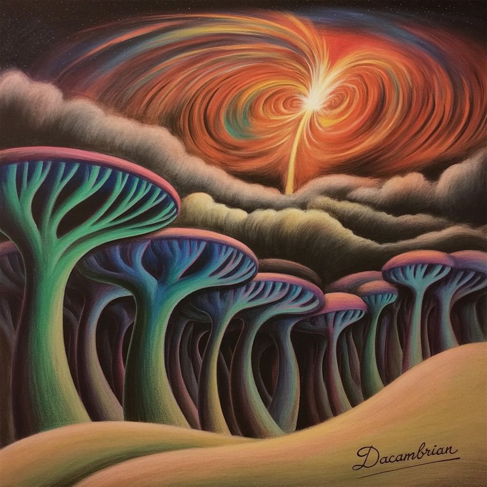 an illustration of a forest
