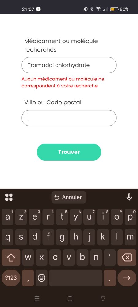 Expression "tramadol" non trouvé.