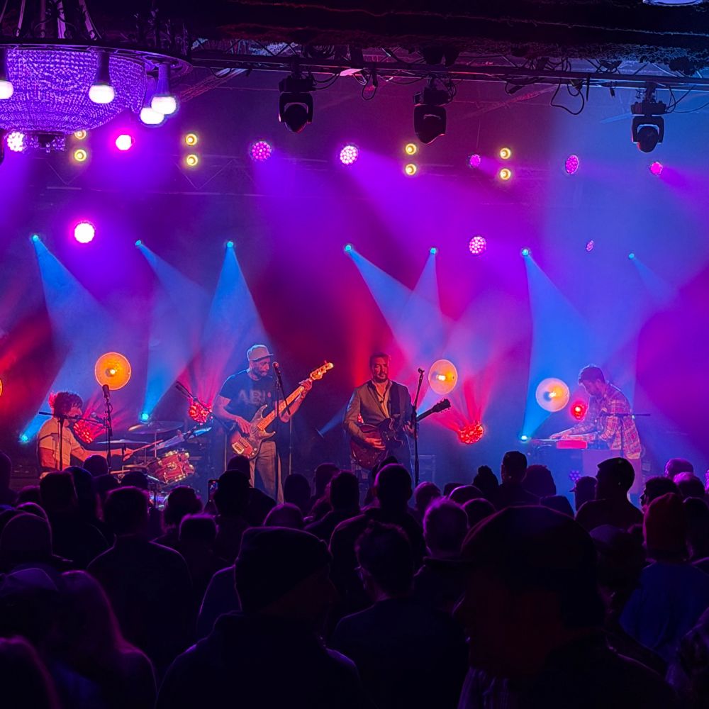 Photo of The New Mastersounds playing at Higher Ground in South Burlington, VT. Is it blurry? Yep. It’s a concert photo!