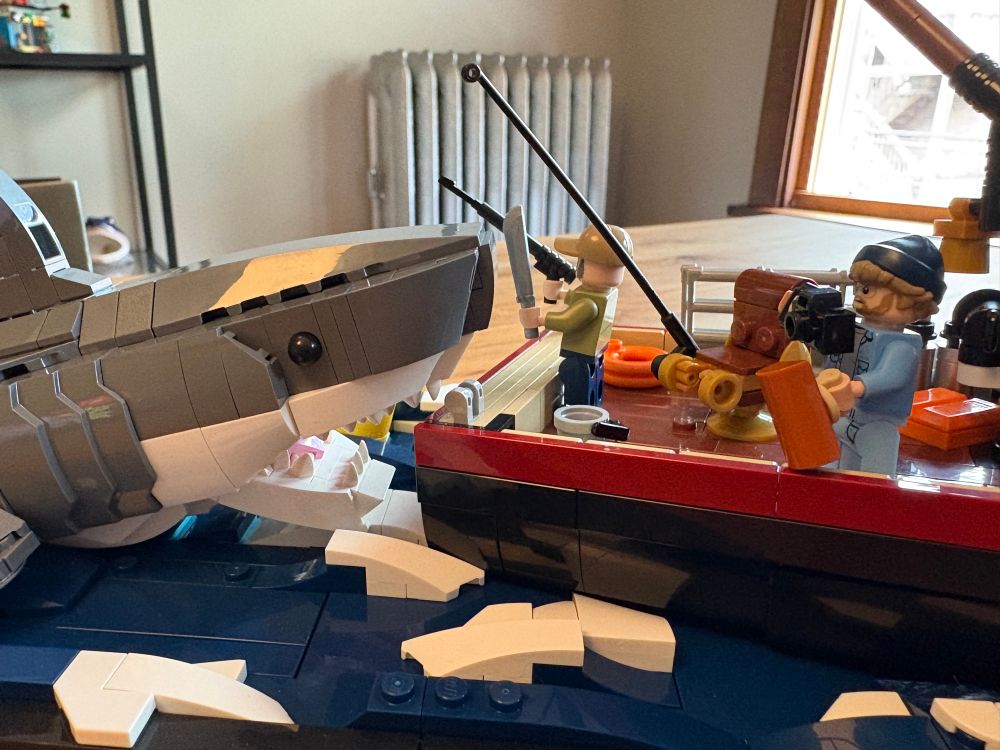 close up of JAWS LEGO set
