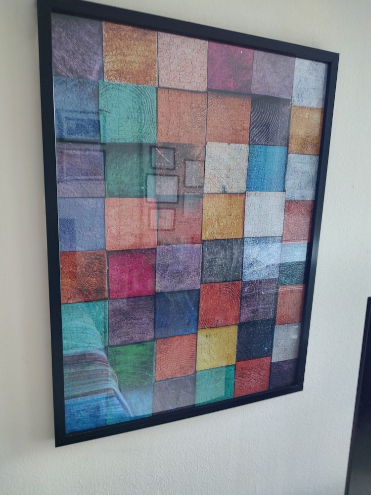 One of the puzzles I put together to hang up.