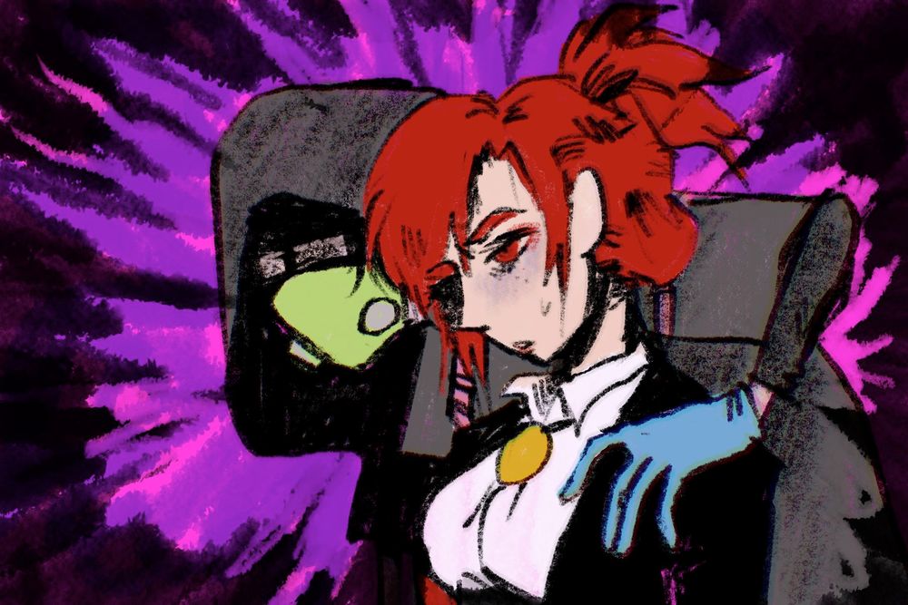 a drawing of morgan and heartbreak from 2022.
