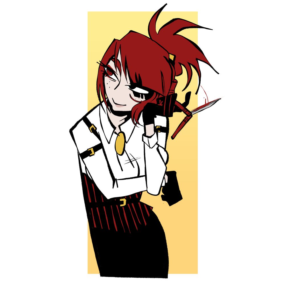 morgan ofthedevil covertly brandishing a butterfly knife in a way that is not very realistic or safe.
