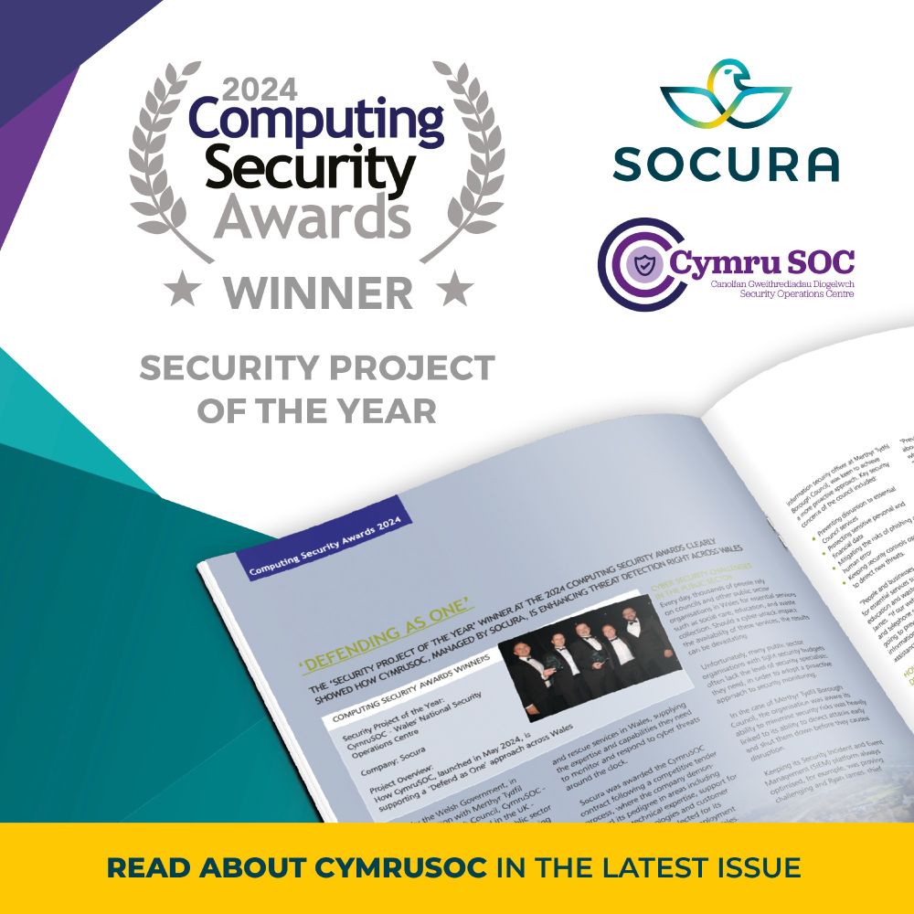 Read about CymruSOC in the latest issue of Computing Security Magazine.