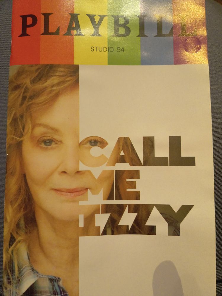 The Playbill for Call Me Izzy.