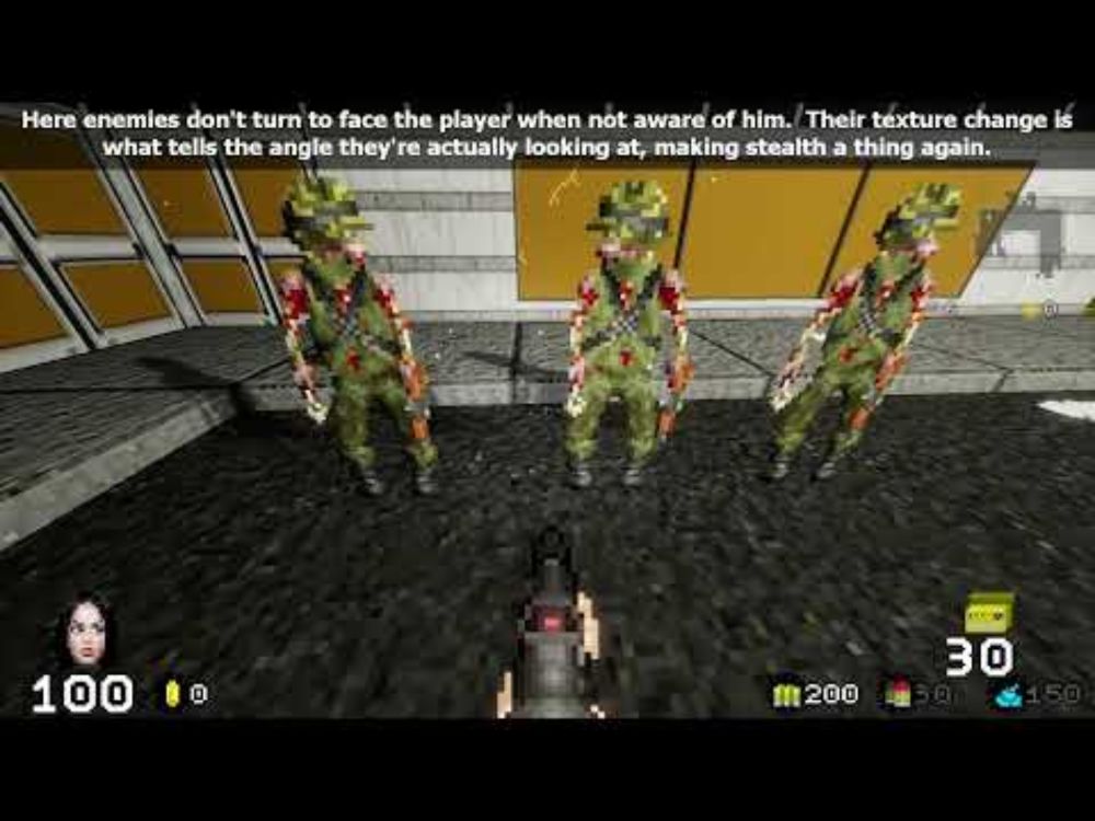 How not to do sprites in FPS games