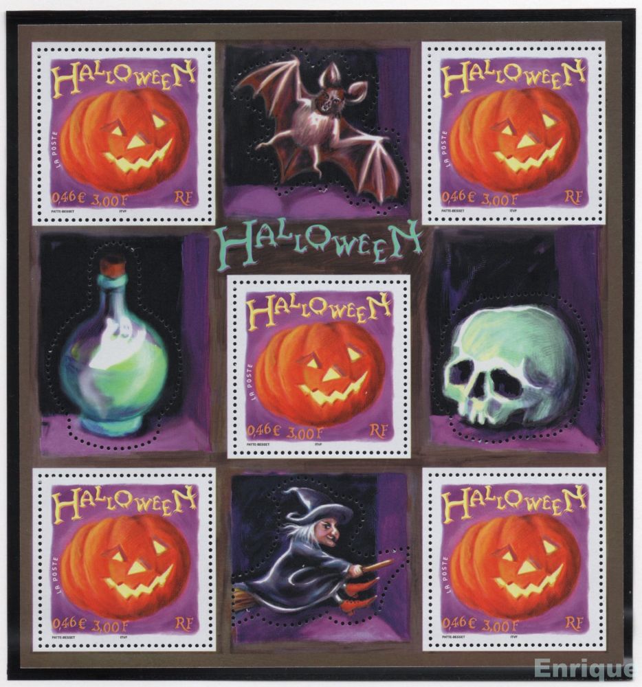 フランス
2001.10.20発行　ハロウィン

France, 20 Oct. 2001
Halloween