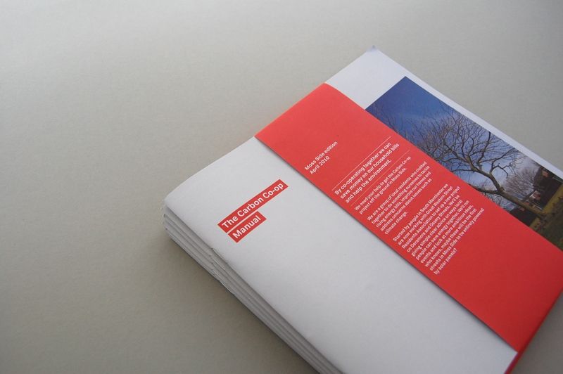 The front cover of The Carbon Co-op Manual - a guide to retrofit in the community