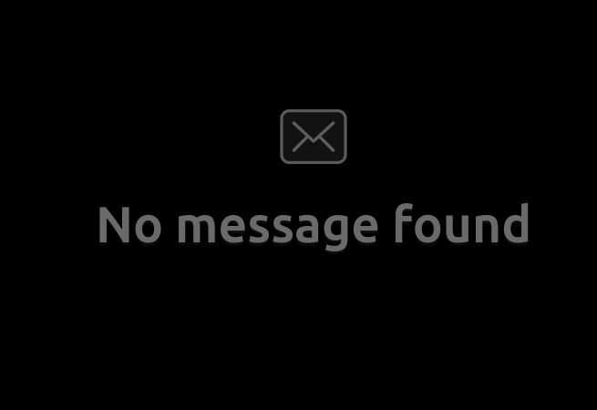 "no message found" at the bottom of my inbox