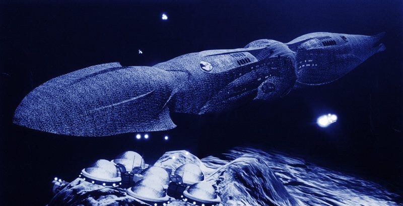 Promotional photograph of the titular submarine from the 1993-96 science fiction television series seaQuest DSV