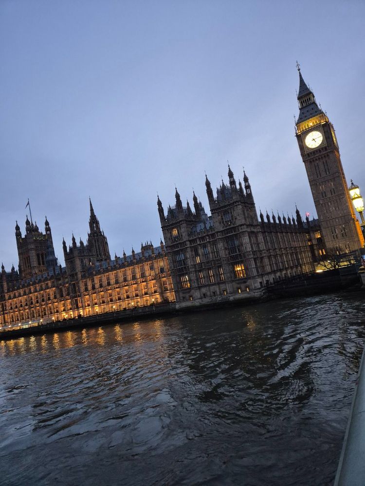 Parliament from Westminster Bridge.
