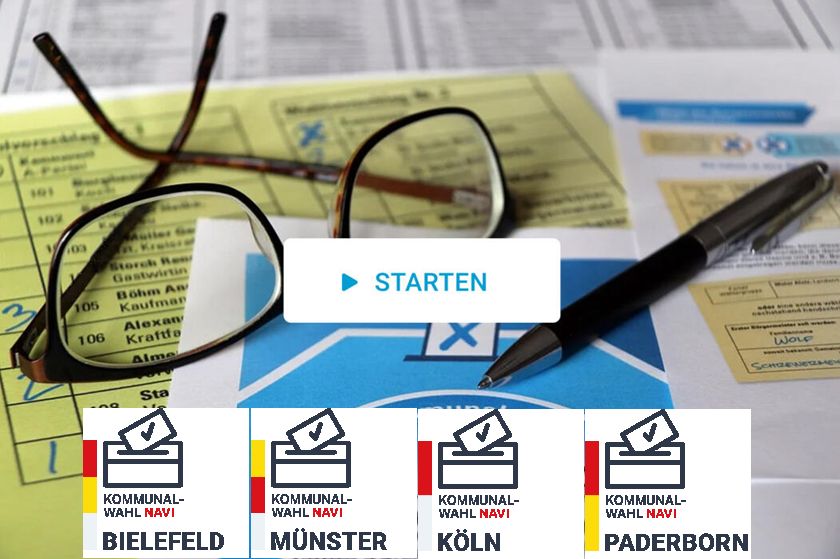 Kommunalwahlnavi Münster, Bielefeld , Paderborn und Köln